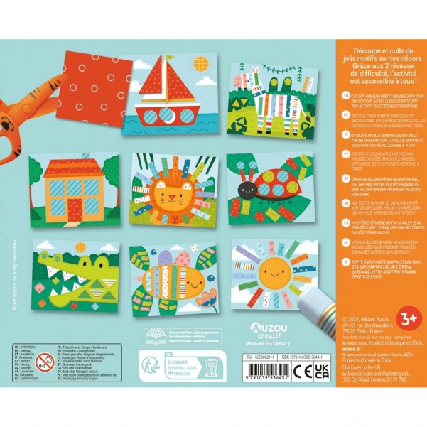 My Artistic Kit - I'm Learning How to Use Scissors - Auzou (3+)