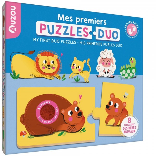 My First Duo Puzzles to Touch - Auzou