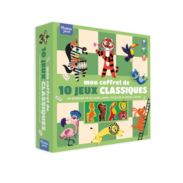Classic Games - My Boxed Set of 10 Classic Games - Auzou