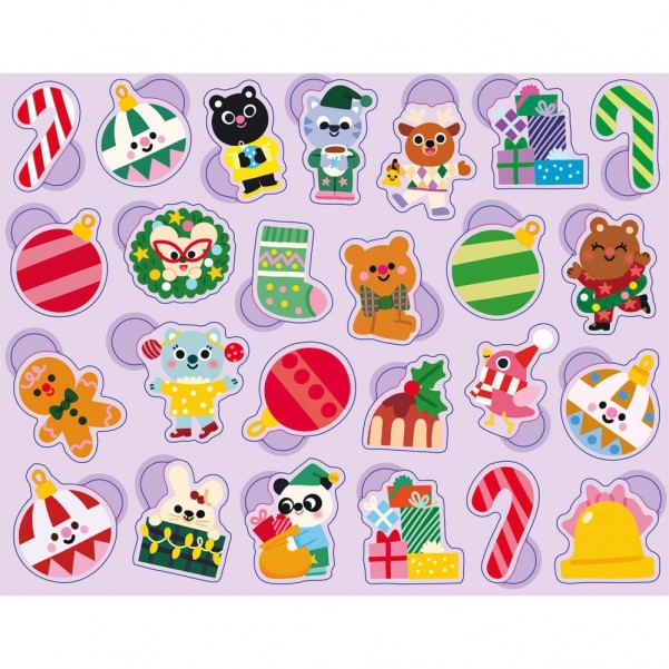 My Metallic Box of Stickers - Christmas - Auzou