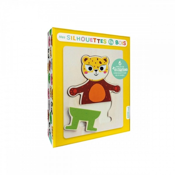 My Mix-and-Match Wooden Puzzles - My Wooden Shapes Auzou