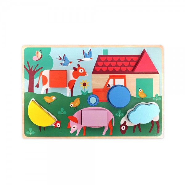 My First Shape Puzzle - The Farm - Auzou