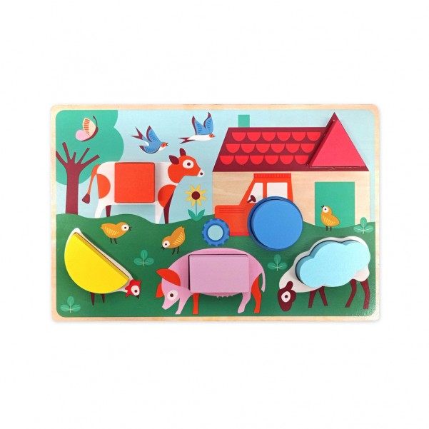My First Shape Puzzle - The Farm - Auzou