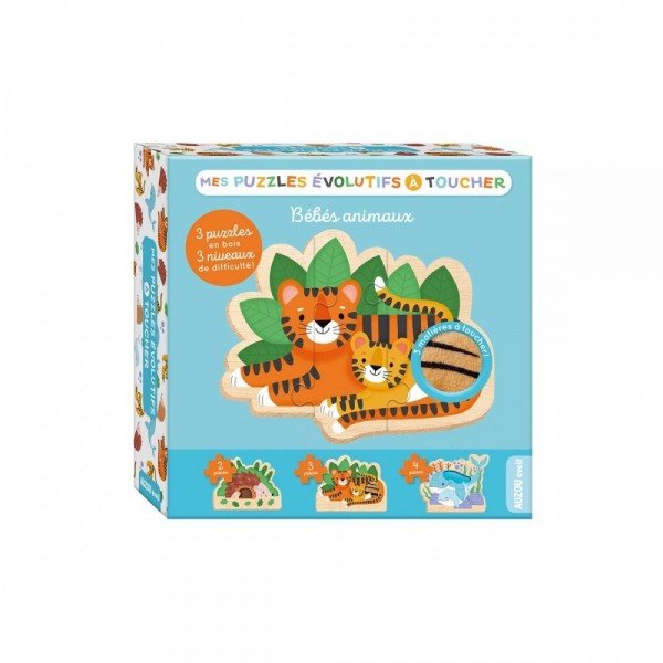 My Wooden Puzzles - Baby Animals Auzou