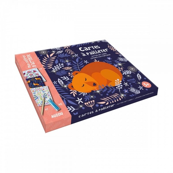 My Glitter Art Cards - Enchanted Nature - AUZOU