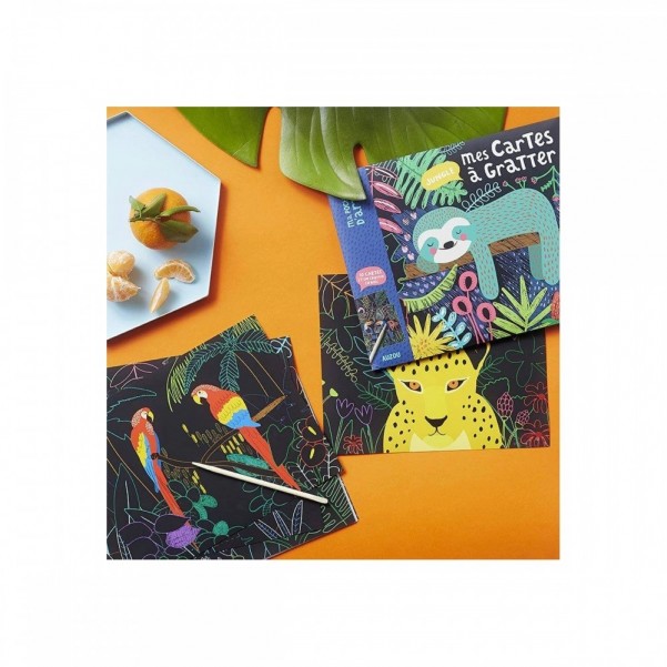 My Scratch Art Cards - Jungle - AUZOU