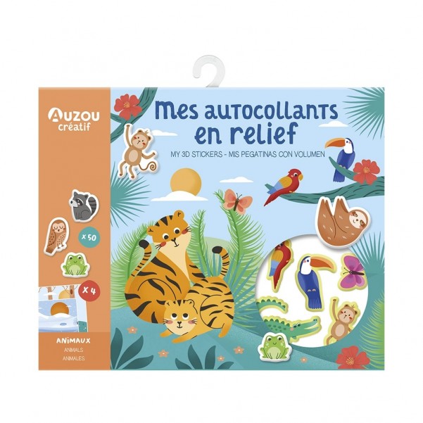 My 3D Stickers - Animals - AUZOU