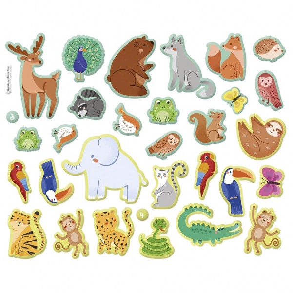 My 3D Stickers - Animals - AUZOU