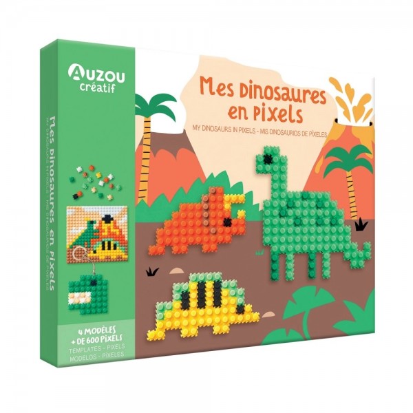 My Artistic Kit - My Pixel Creations - Dinosaurs - Auzou
