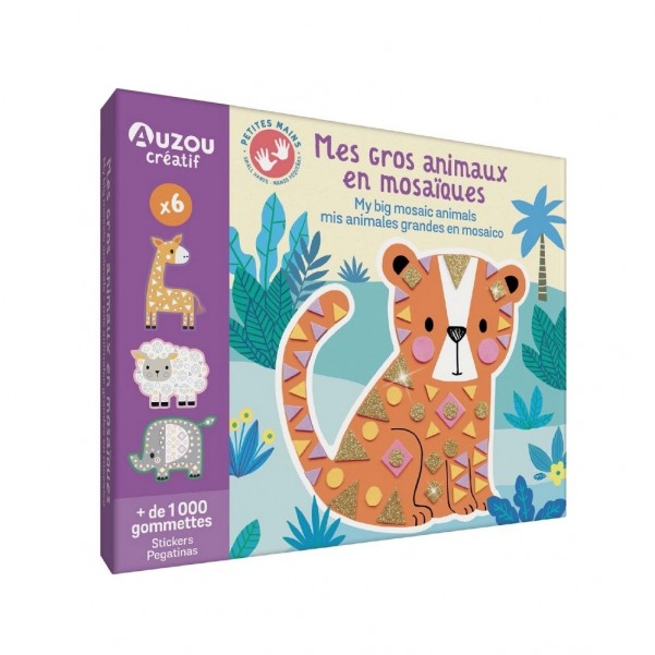 My Artistic Kit - My Big Mosaic Animals - Auzou
