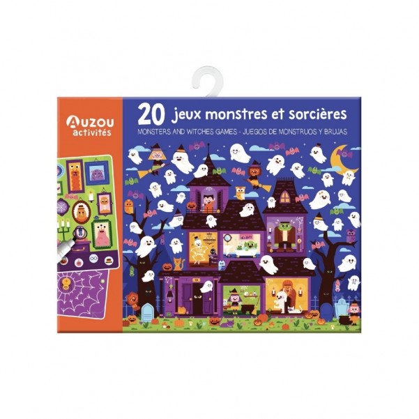 My Games Pouch - 20 Games - Monsters and Witches AUZOU