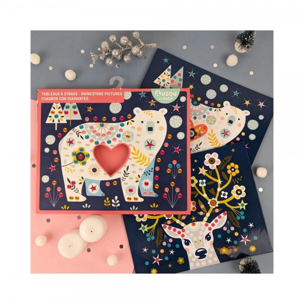 My Little Artist's Activity Kit - Rhinestone pictures - Auzou