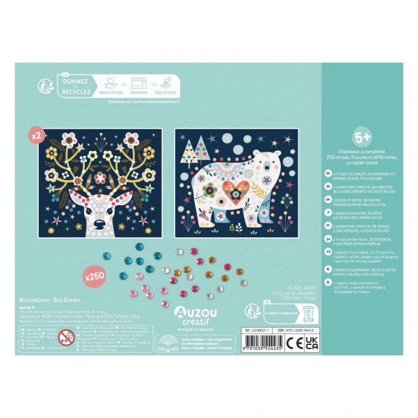 My Little Artist's Activity Kit - Rhinestone pictures - Auzou