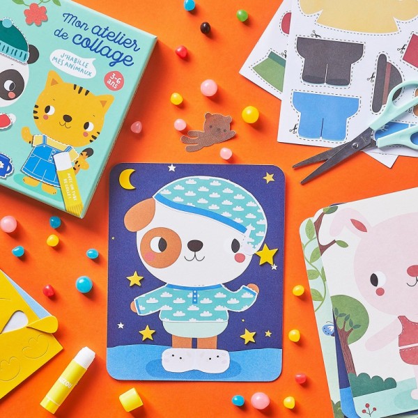 My Artistic Kit - My Workshop: Dress the Animals - Auzou