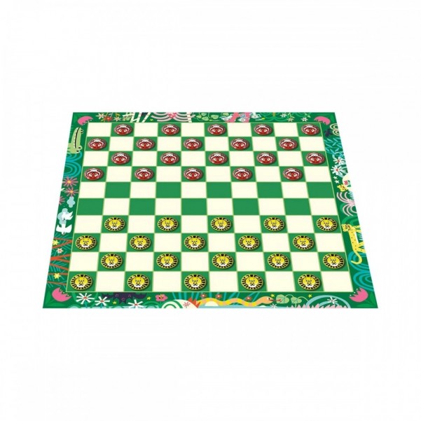 Classic games - Checkers The big cat fight -  AUZOU