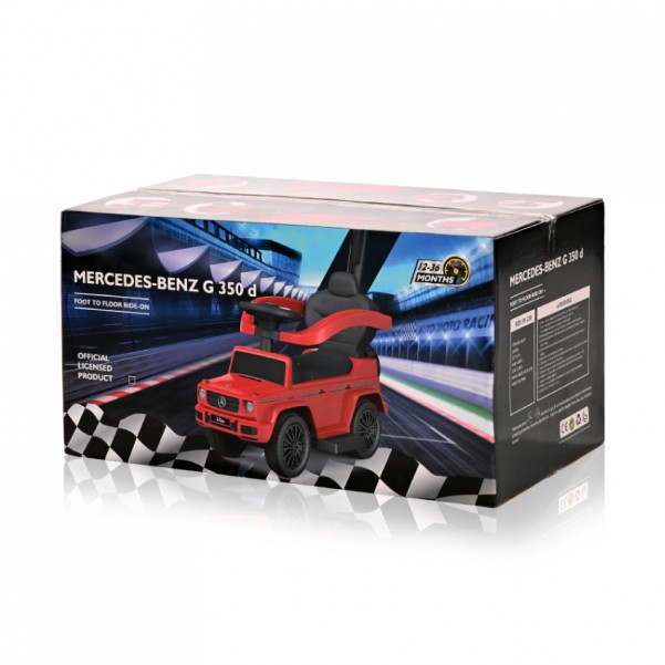 Ποδοκίνητο Αυτοκινητάκι με Χειρολαβή Mercedes-Benz G350d Μαύρο - Lorelli