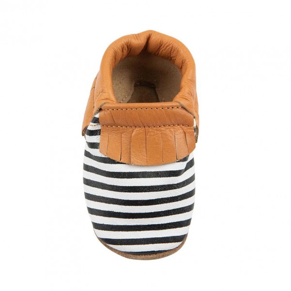 Baby Dutch- Παπουτσάκια Αγκαλιάς Striped- Δέρμα