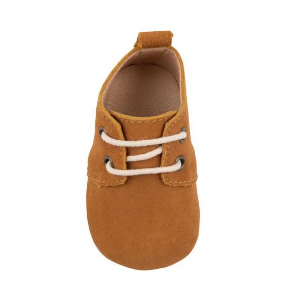 Baby Dutch- Παπουτσάκια Αγκαλιάς - Cognac -Suede