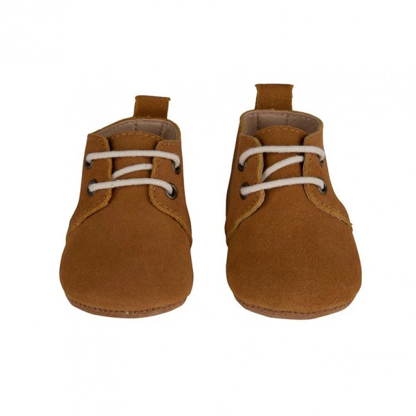 Baby Dutch- Παπουτσάκια Αγκαλιάς - Cognac -Suede