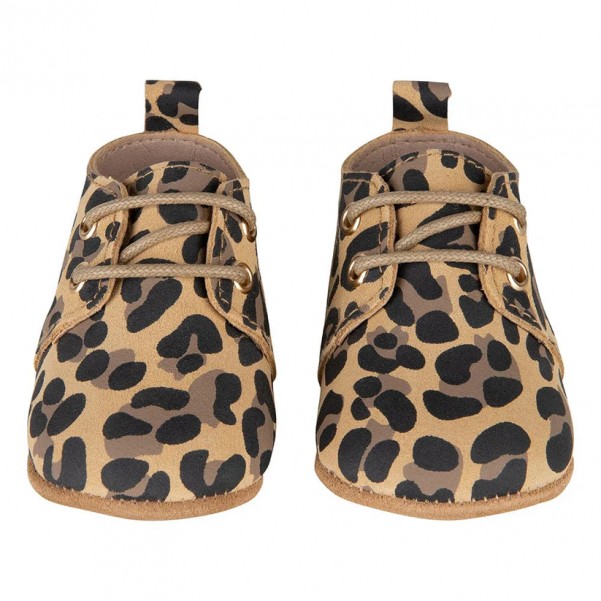 Baby Dutch- Παπουτσάκια Αγκαλιάς - Leopard -Suede