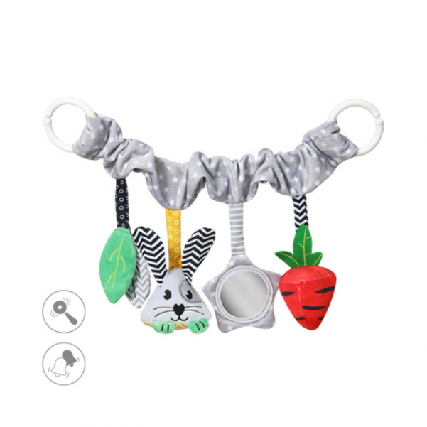 BabyOno- Κρεμαστό παιχνίδι δραστηριοτήτων για καρότσι και κούνια- Carrot and Hop