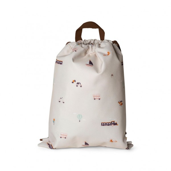 Drawstring Wet Bag - Vehicles - Citron