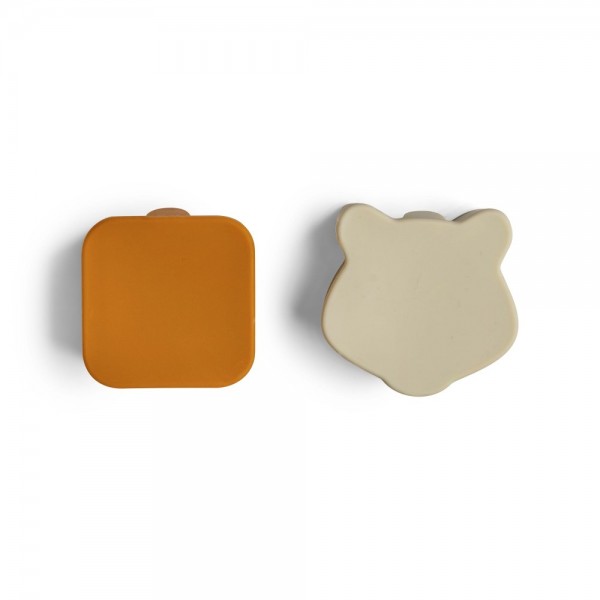 Citron - Silicon Lunchbox Organisers - Set of 4