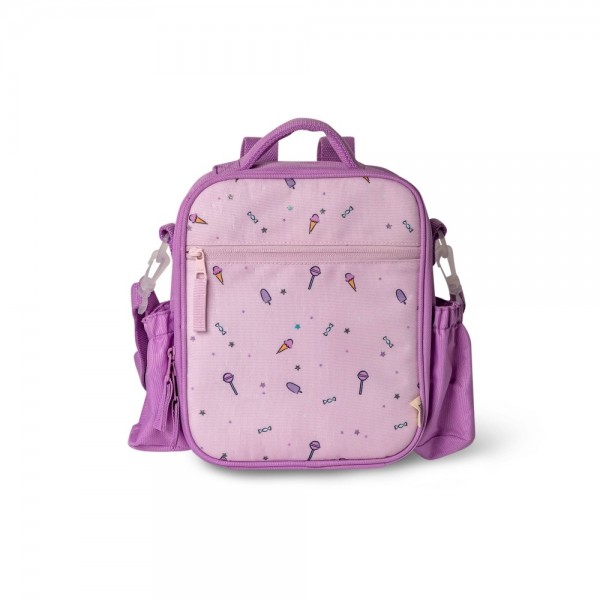 Insulated Lunchbag Backpack - Stormy Unicorn - Citron