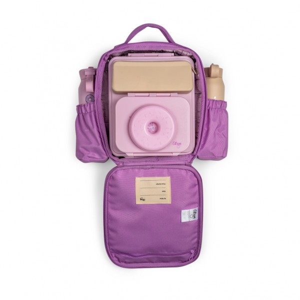 Insulated Lunchbag Backpack - Stormy Unicorn - Citron