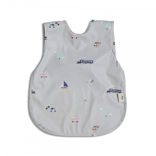 Sleeveless Bib - Vehicles- Citron
