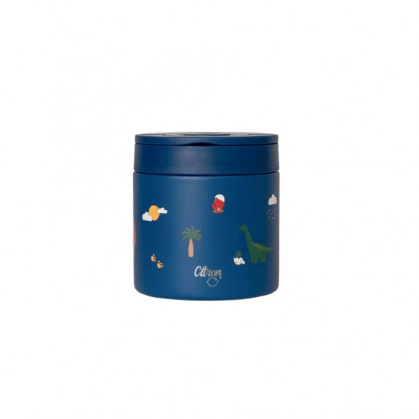 Ισοθερμικό Φαγητοδοχείο 350 ml, Blue Dino - Citron