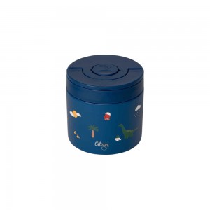 Ισοθερμικό Φαγητοδοχείο 350 ml, Blue Dino - Citron