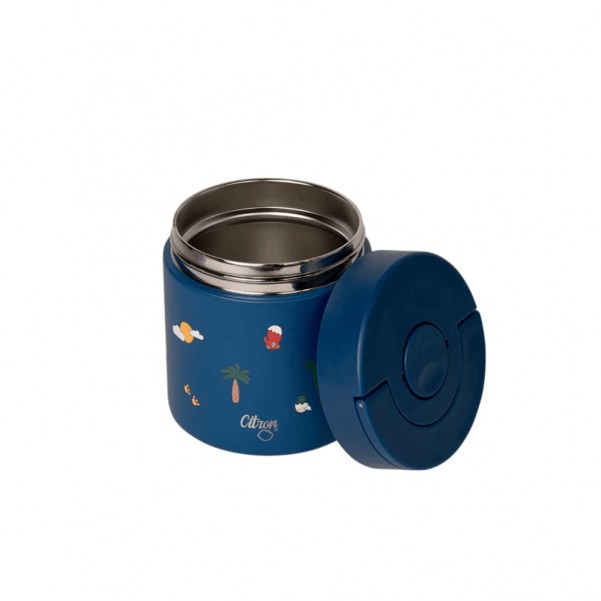 Ισοθερμικό Φαγητοδοχείο 350 ml, Blue Dino - Citron