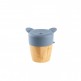 Bamboo Cup and Straw - Dusty Blue