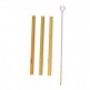 Bamboo Straws Set of 3- Citron