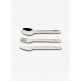 Stainless Steel Cutlery Set With Silicon Case - Dino Green - Citron