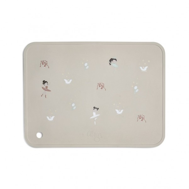 Silicone Placemat Rectangle - Ballerina - Citron