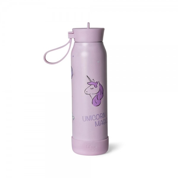 Water Bottle 350 ml - Stormy Unicorn - Citron