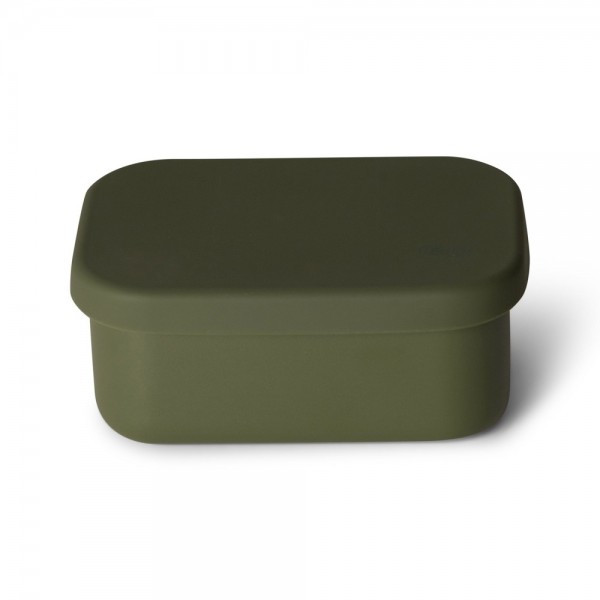Mini Stainless Steel Snackbox with Silicone Lid - Green