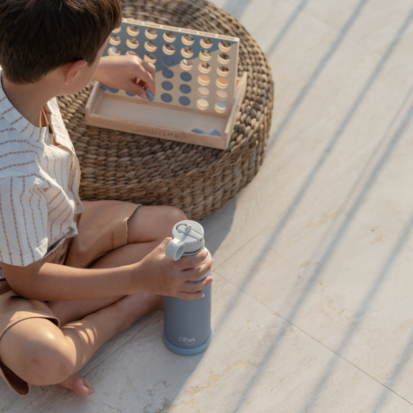 Water Bottle 500 ml - Dusty Blue - Citron