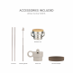 Water Bottle 500 ml - Brown - Citron