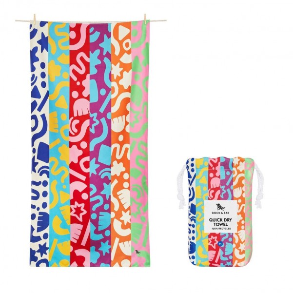 Dock & Bay: Παιδική πετσέτα θαλάσσης - Power of Positivity-Microfiber (Μικροϊνες) 130x70 εκ