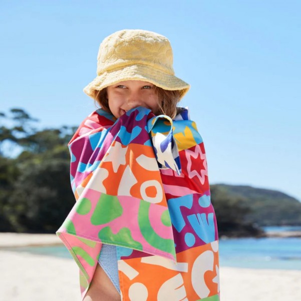 Dock & Bay: Παιδική πετσέτα θαλάσσης - Power of Positivity-Microfiber (Μικροϊνες) 130x70 εκ