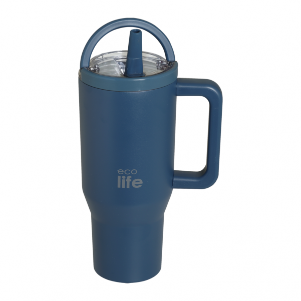 Tumbler - Blue Marine 900ml (2Handles Lid) - Ecolife