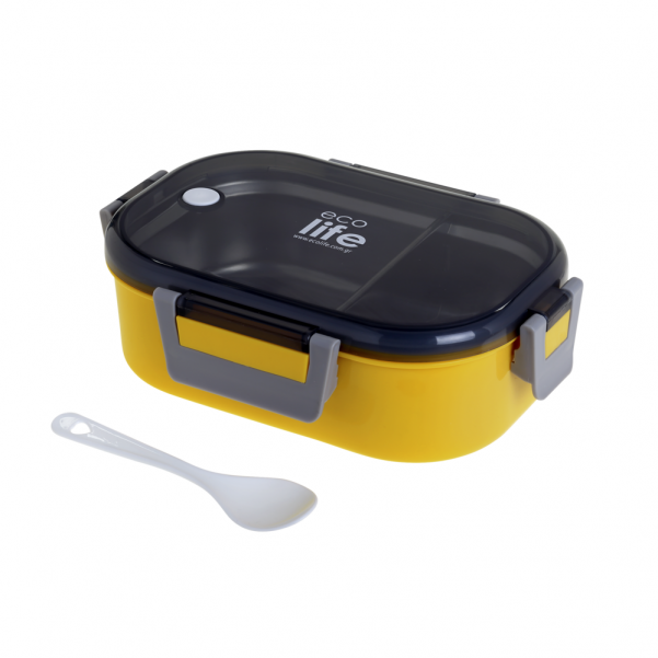 Φαγητοδοχείο 900ml - με χώρισμα  Yellow - EcoLife