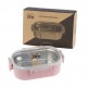 Φαγητοδοχείο 900ml - με χώρισμα Light Pink - Ecolife