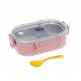 Φαγητοδοχείο 900ml - με χώρισμα Light Pink - Ecolife
