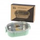 Φαγητοδοχείο 900ml - με χώρισμα Light Green- Ecolife