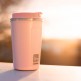Rose Pink Coffee Thermos 370ml - Ecolife