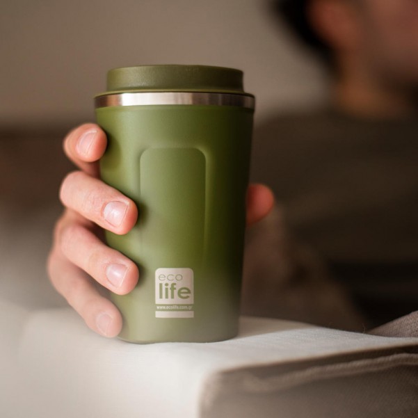 Coffee Thermos Green 370ml - Ecolife